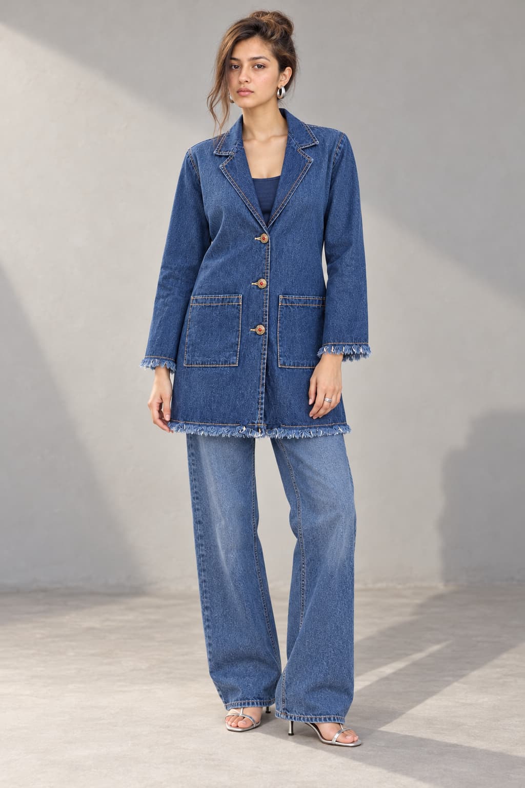 Blue Muse Fringe Blazer