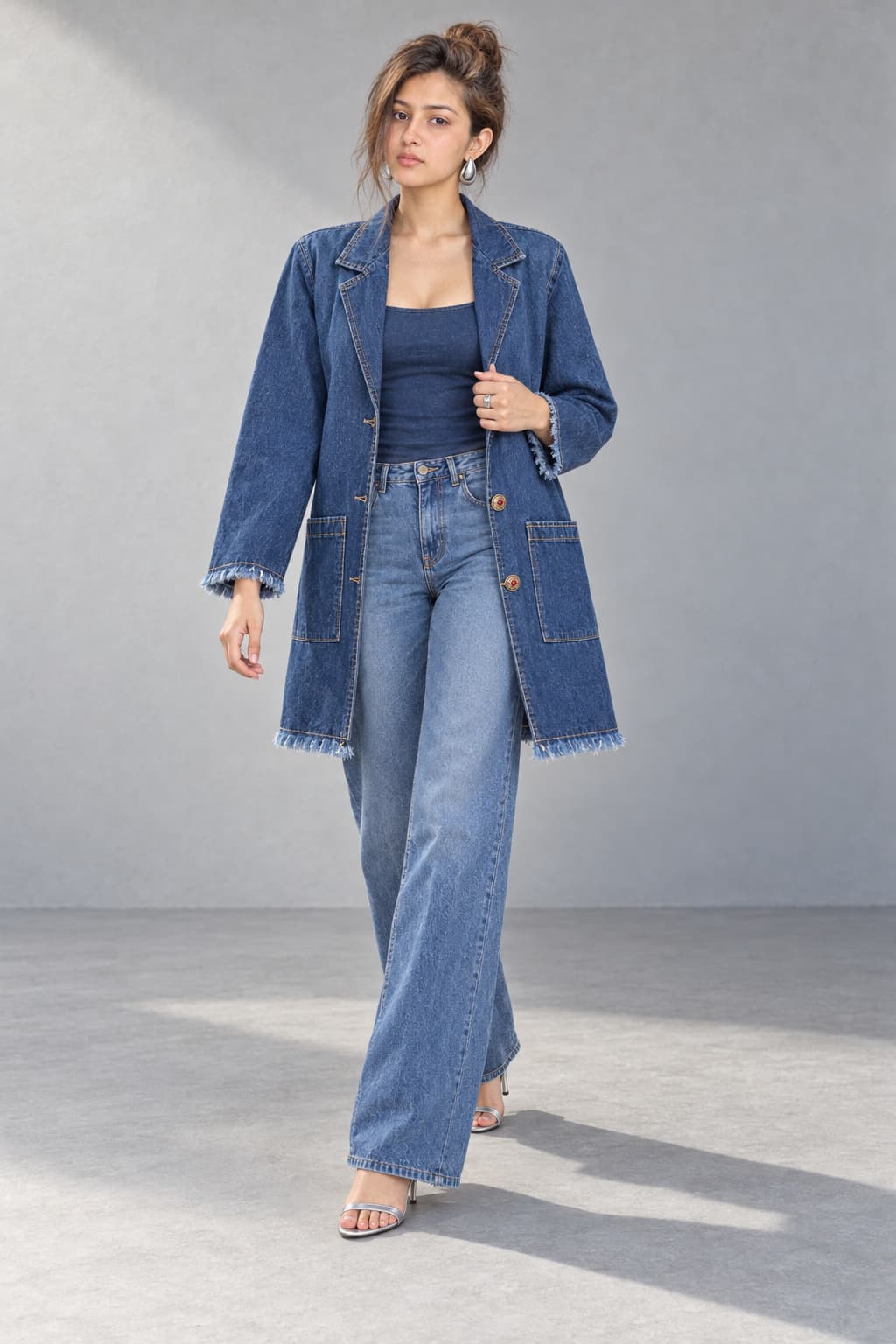 Blue Muse Fringe Blazer