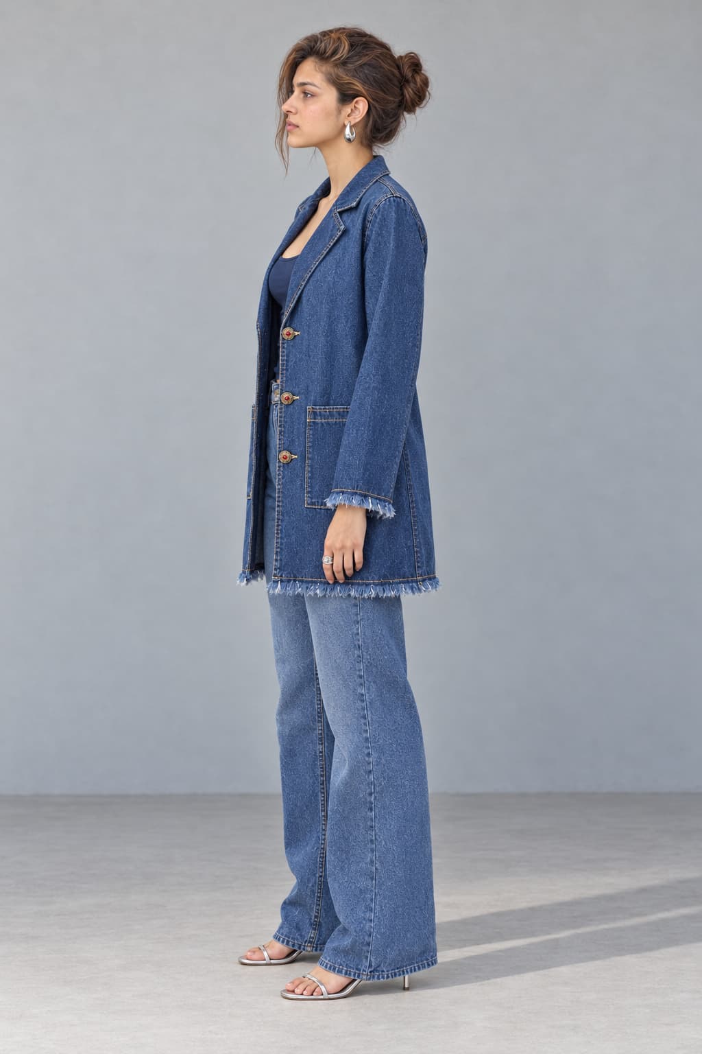 Blue Muse Fringe Blazer