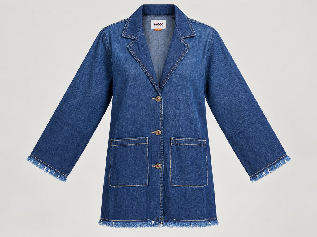 Blue Muse Fringe Blazer