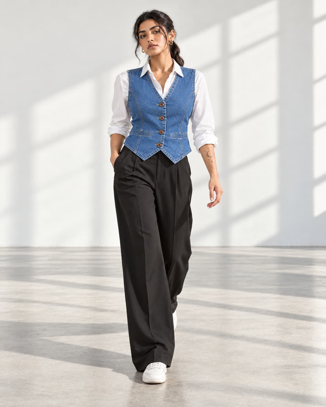 Blue Muse Tailored Vest