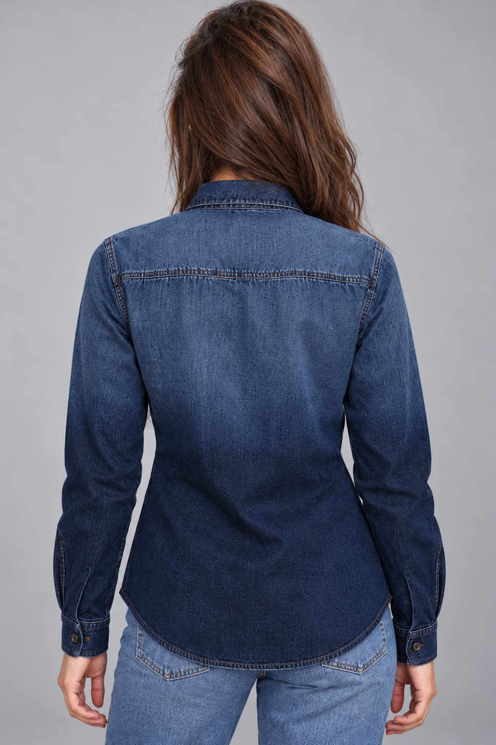 Dusk Fade Western Denim Shirt