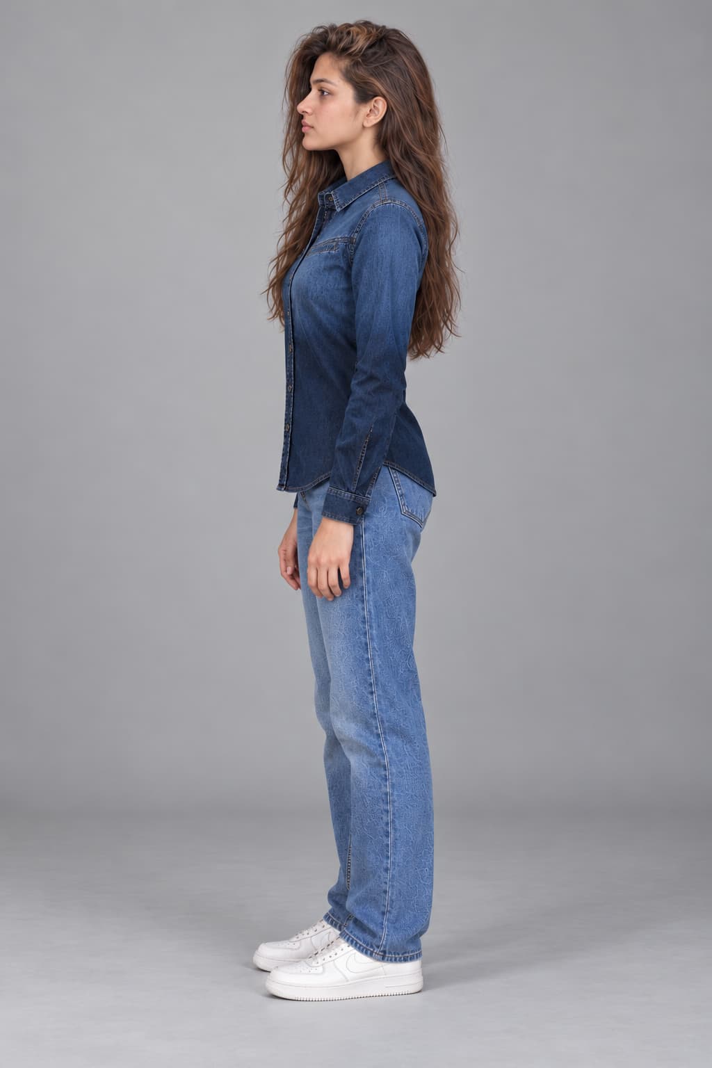 Dusk Fade Western Denim Shirt
