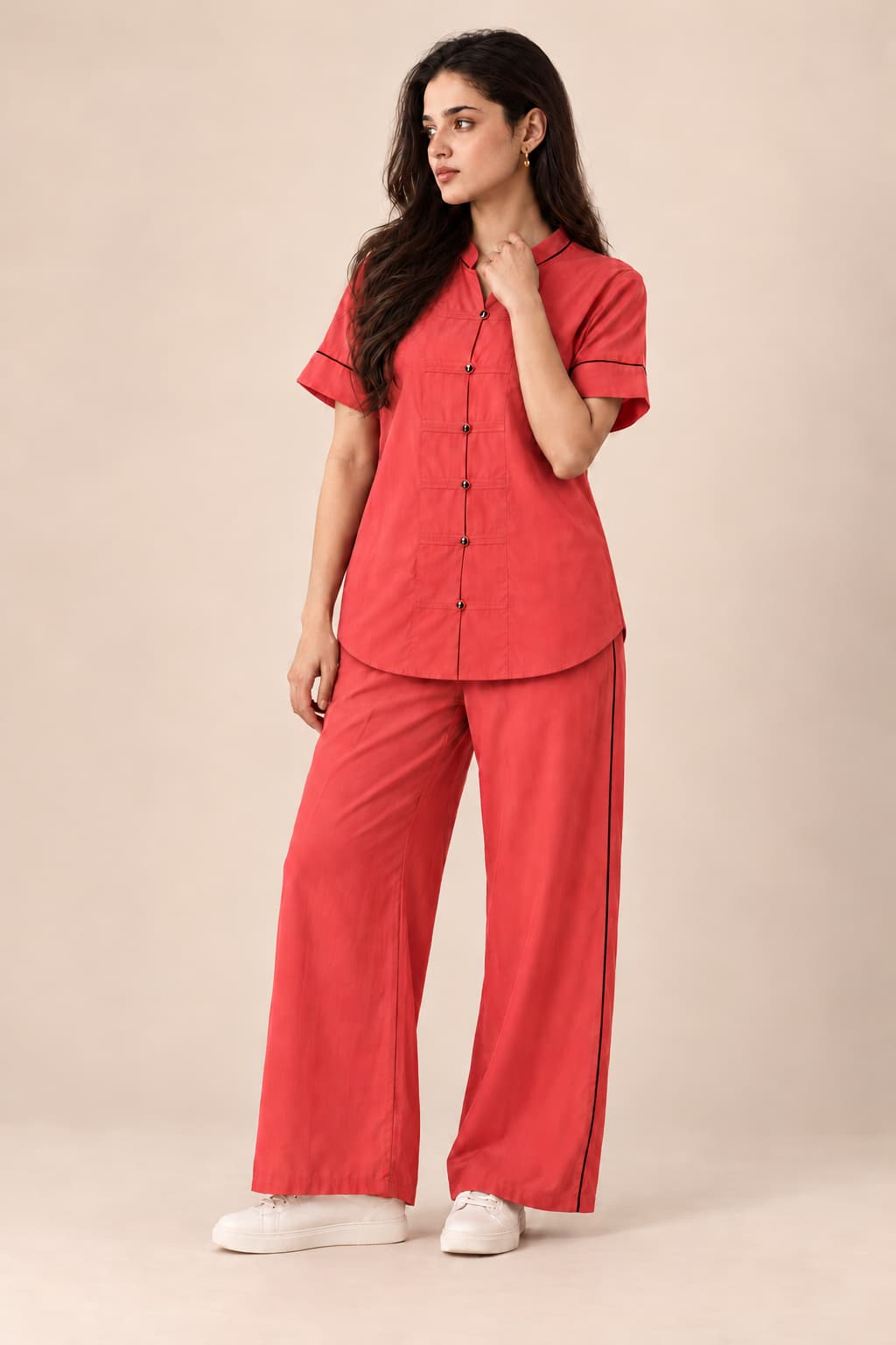 Scarlet Edge Co-Ord Set