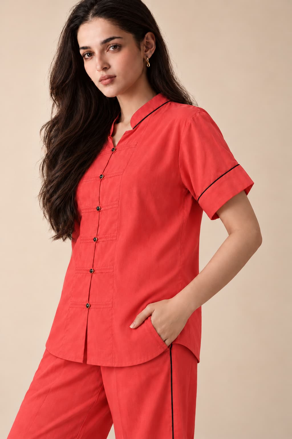 Scarlet Edge Co-Ord Set