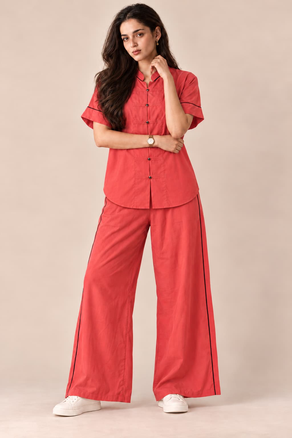 Scarlet Edge Co-Ord Set